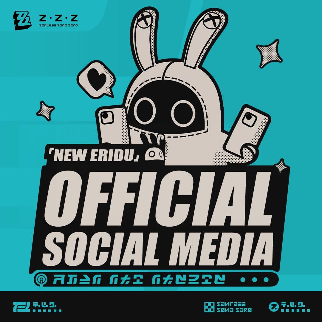 Redes Sociais Oficiais de Zenless Zone Zero