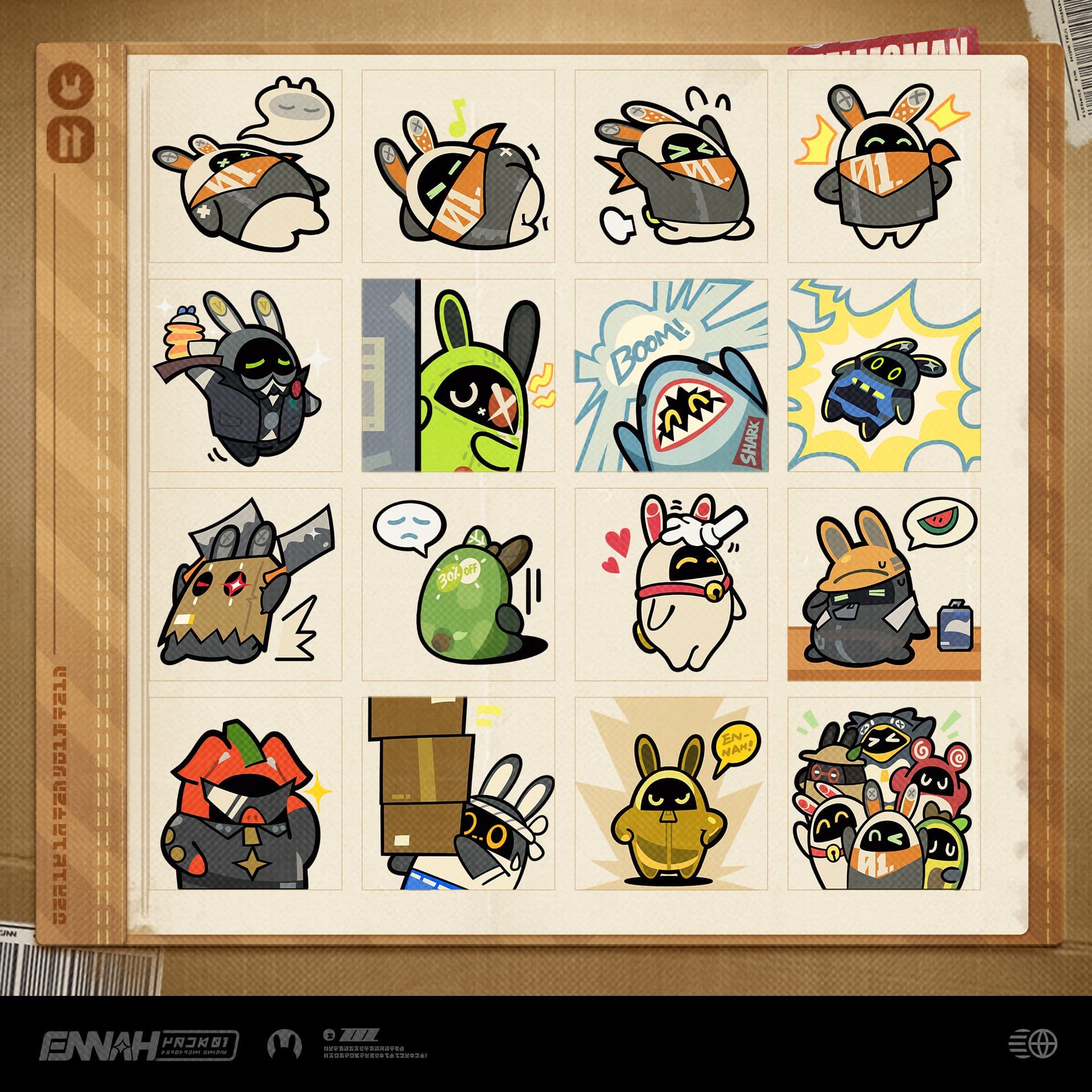 O primeiro pacote de emojis "Passeio Ehn-ne" já está disponível!