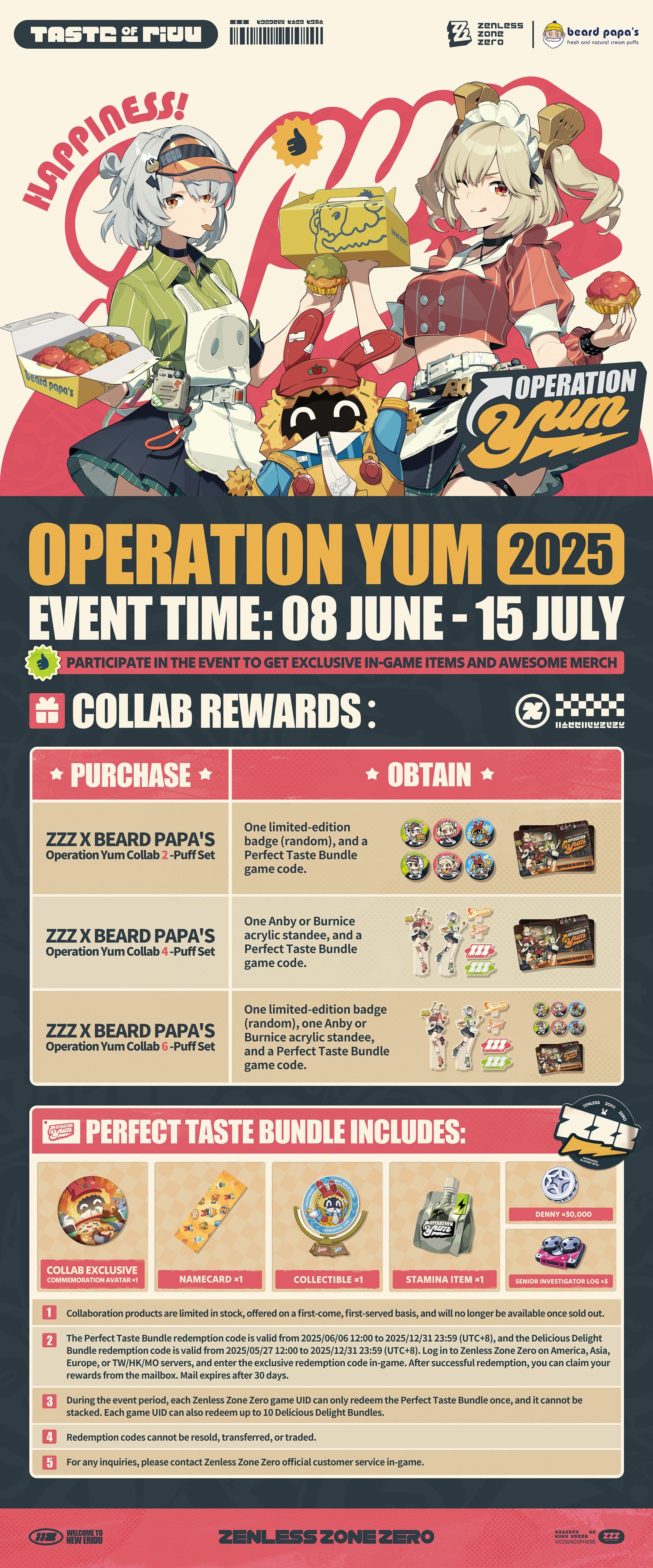 Zenless Zone Zero x Beard Papa’s Collaboration
