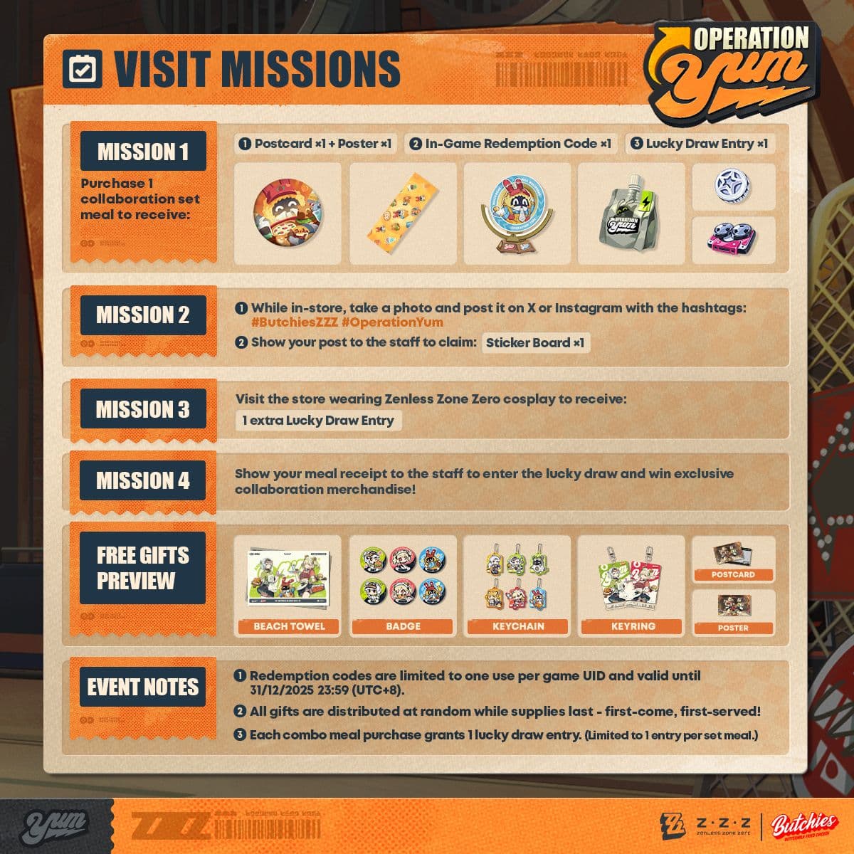 OPERATION YUM: Offline Special Event with Butchies is starting soon in London!