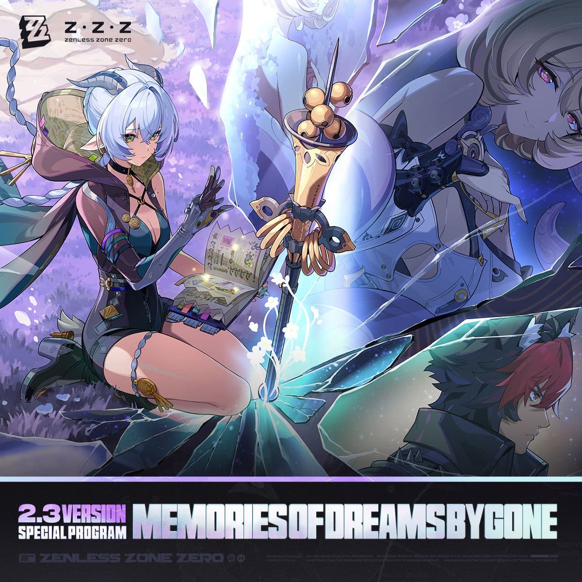 Programa Especial da Versão 2.3 de Zenless Zone Zero "Memórias de Sonhos Passados" - Contagem regressiva: 1 hora!