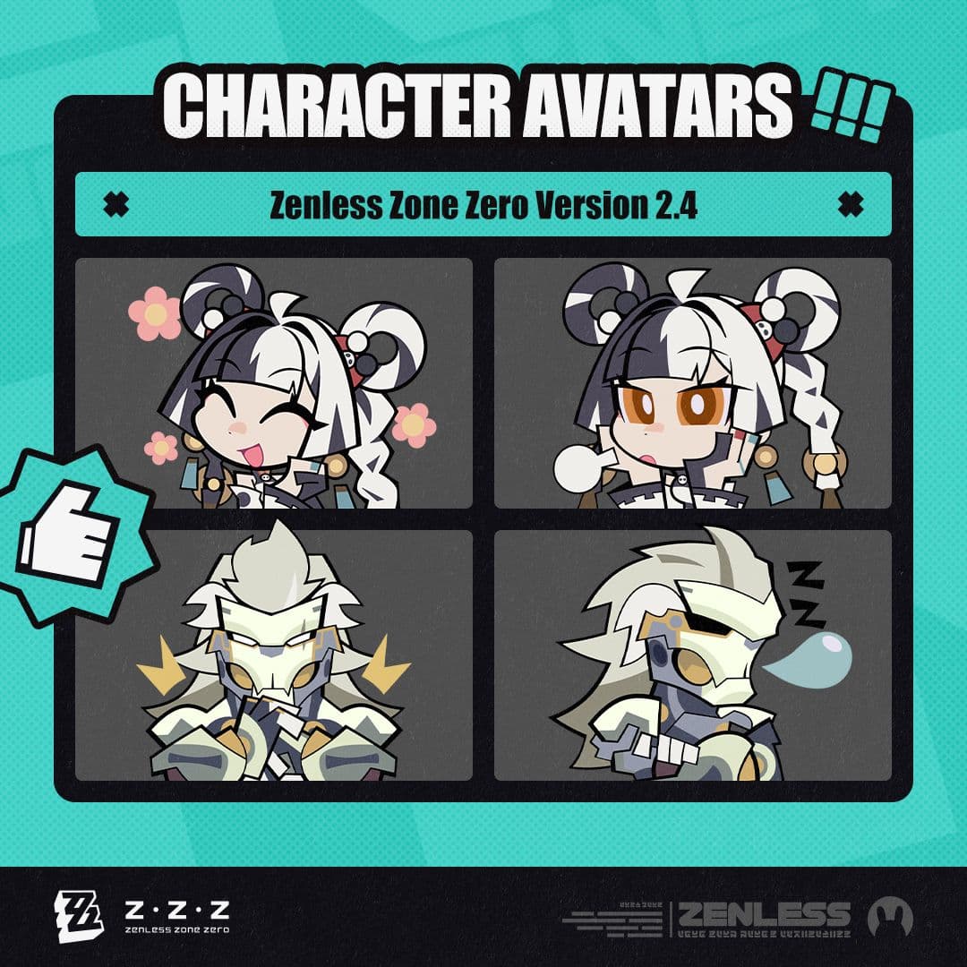 Avatares de Personagens da Versão 2.4 de Zenless Zone Zero